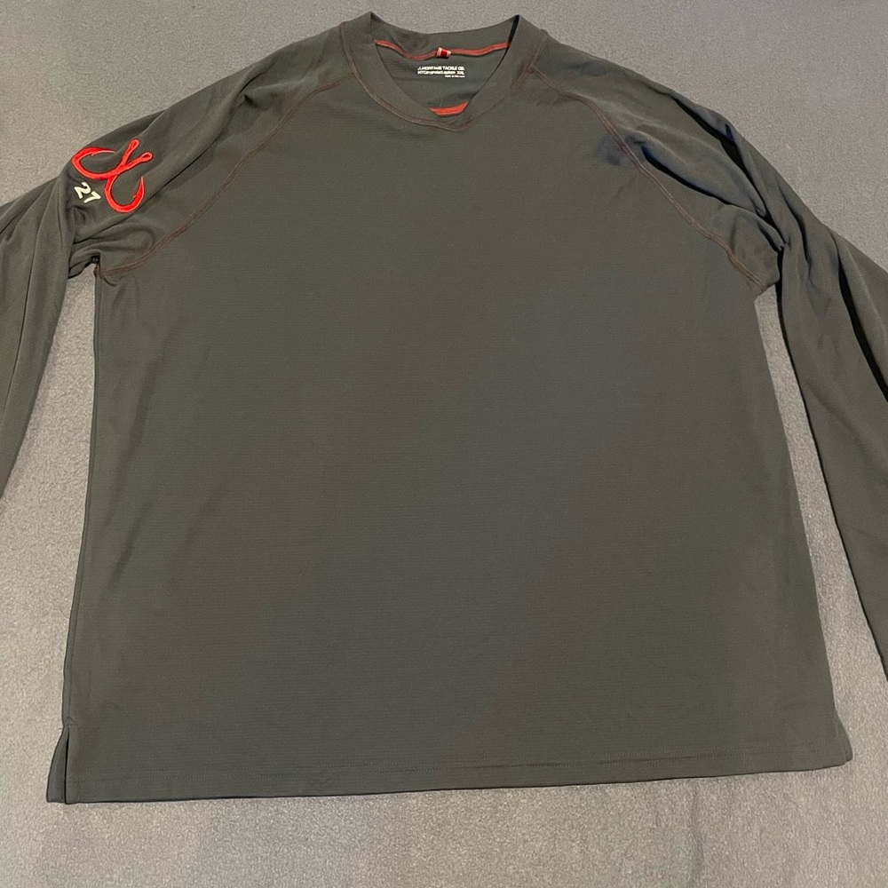 Montauk Tackle Co. l/s shirt‎ mens size XXL pre-owned condition gray